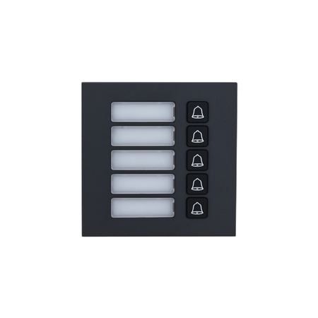 Hybrid IP &amp; 2-Draht Video Türsprechanlage | 5er Klingel Modul | LED 