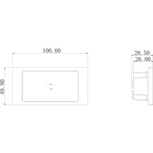 GOLIATH Hybrid IP &amp; 2-Draht Video Türsprechanlage | RFID Modul | 13,56 MHz | Max. 9999 Karten/Chips | Anthrazit