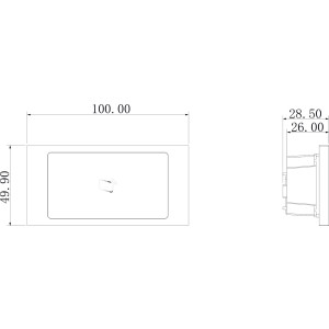 GOLIATH Hybrid IP &amp; 2-Draht Video Türsprechanlage | RFID Modul | 13,56 MHz | Max. 9999 Karten/Chips  Silber