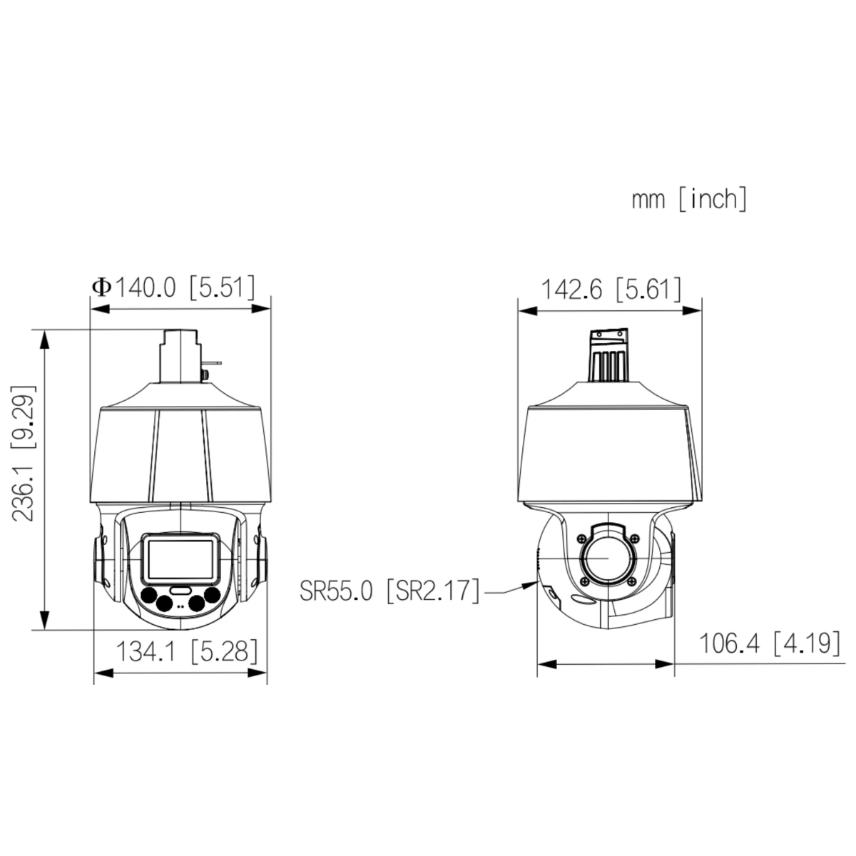 GOLIATH Starlight IP PTZ Kamera | 4 MP | WDR | 50m IR | Ton | Lautsprecher | SMD+ | PoE | Dual Serie