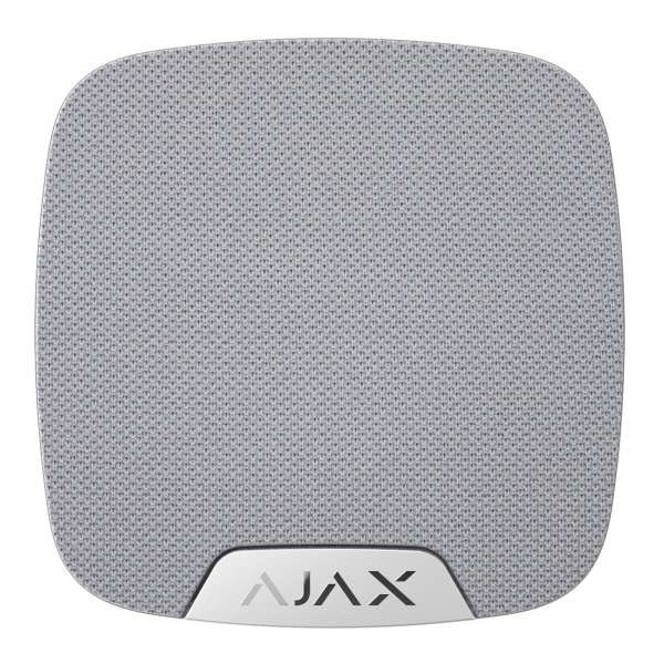 AJAX | Innenensirene | Zusätzlicher LED anschluss | 81 - 105 dB | Weiß | HomeSiren