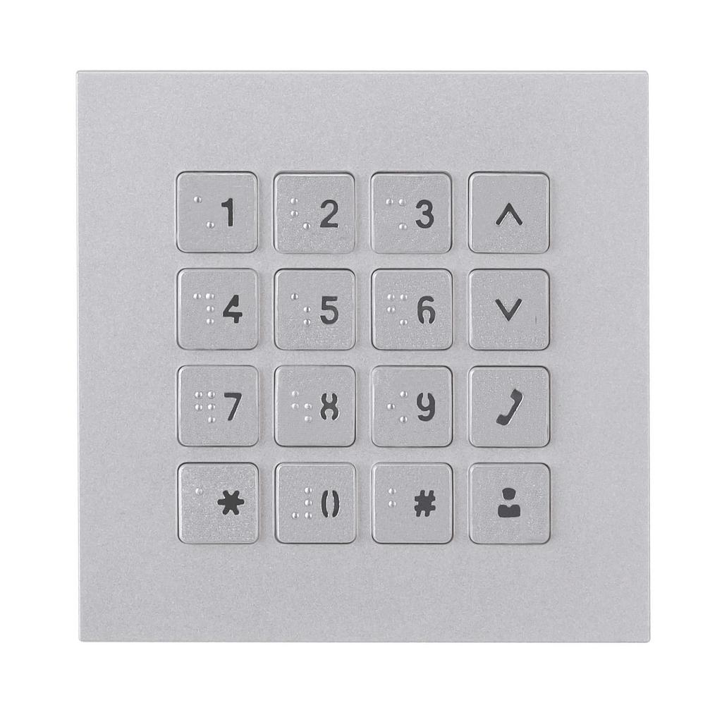 GOLIATH Hybrid IP &amp; 2-Draht Video Türsprechanlage | Keypad Modul | Blindenschrift | Beleuchtung