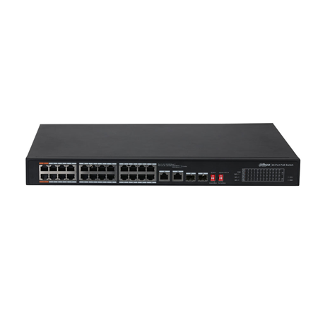 DAHUA FAST ETHERNET SWITCH 24 POE 240W + 2 UPLINK + 2 SFP COMBO