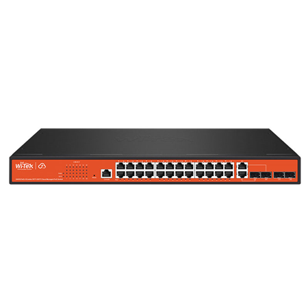  24 PoE+ Gigabit + 4 COMBO Gigabit Managed PoE Switch