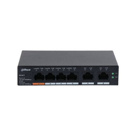 6-Port Cloud L2 Managed Switch mit 4 PoE
