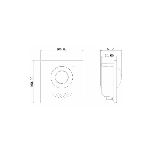 Hybrid IP & 2-Draht BUS Video Türsprechanlage | Kamera Modul | 2MP | IR | App | 180° Winkel