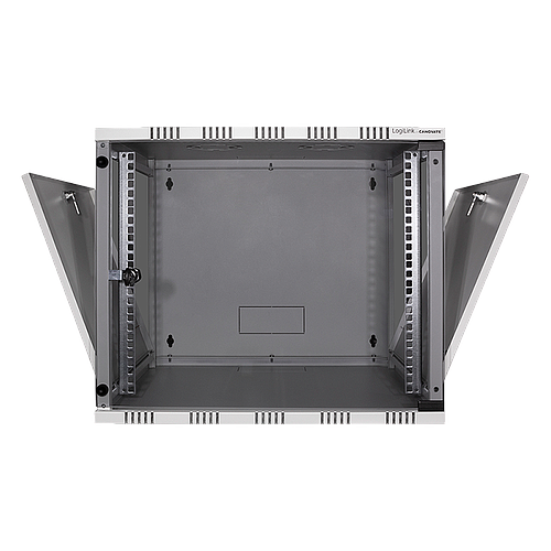 19" SOHO Wandschrank, 6 HE, 550 mm tief, grau