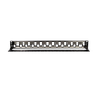 19" Patchpanel für 24 Cat.6A-Module, 1 HE, unbestückt, schwarz