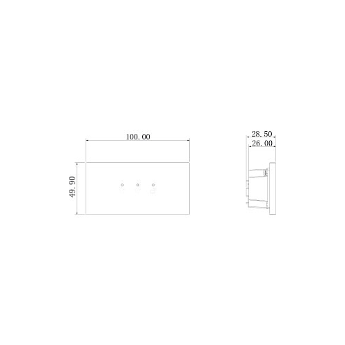 Hybrid IP & 2-Draht Video Türsprechanlage | Feedback Modul | LED Beleuchtung | Anthrazit