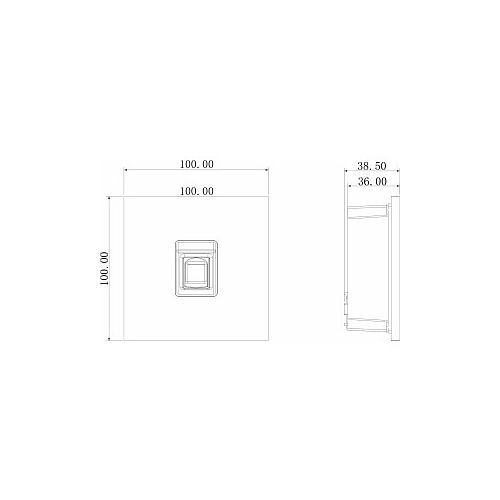 GOLIATH Hybrid IP & 2-Draht Video Türsprechanlage | Fingerprint Modul | Biometrisch | 2999 Finger | Anthrazit