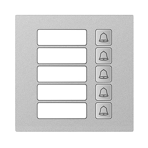  Hybrid IP & 2-Draht Video Türsprechanlage | 5er Klingel Modul | LED Namensschild | Aluminium