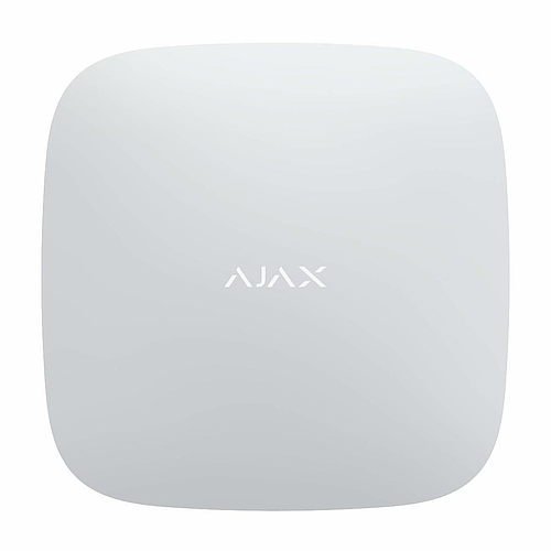 Ajax Hub 2 4G, weiß, nur Panel, bis zu 100 Geräte, 50 Benutzer. Kommunikation: Ethernet, 2x 4G SIM. Inkl. 2-Ah-Batterie-Backup