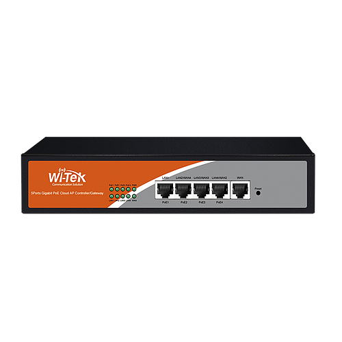 5 Gigabit-Ports (1 x WAN + 3 x WAN/LAN + 1 x LAN)