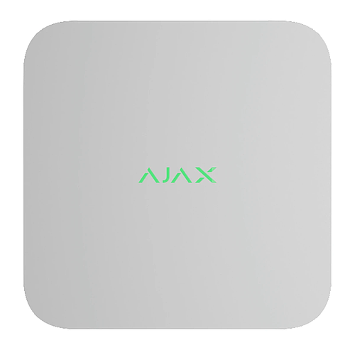 AJAX 16 Kanal NVR IP Rekorder | 4K | Alarmverifizierung | Bewegungserkennung | H.265 | ONVIF | Weiß